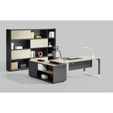 Paulownia Wooden Cabinet for Files Storage on Office Table.