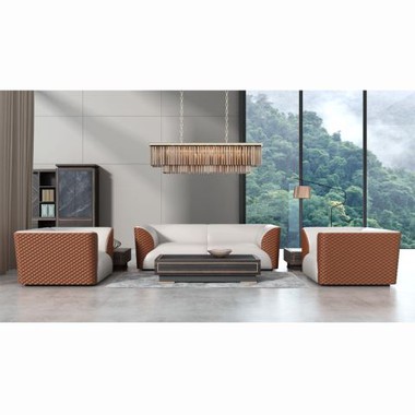 Modern PU Leather Ss Frame Office Sofa Design