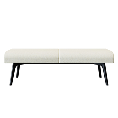 Bay‑2‑0B0A Modular Sofa – Moulded Foam Body · Black Metal Legs