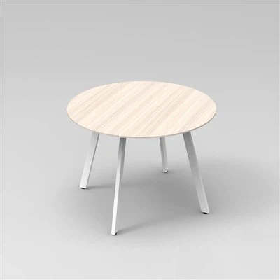 Round Meeting Table With Metal Frame