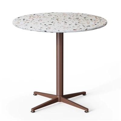 Round Multi-Purpose Table With Laminate Top & Four-Star Metal Base