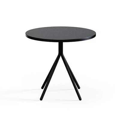 Round Side Table With MFC Top & Powder-Coated Steel Frame