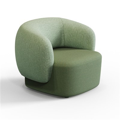 Single Seat Lounge Sofa With Solid Wood Frame & High-Resilience Foam