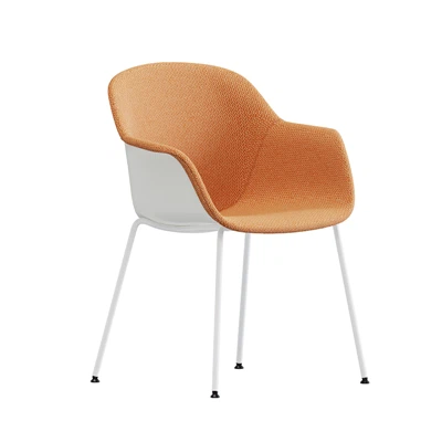 Tub‑4LM‑HF Lounge Chair – PP Shell · Semi‑Soft Upholstery · Metal Base