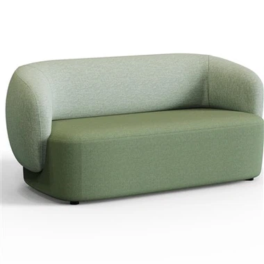 Two-Seat Lounge Sofa | Solid Wood Frame & High-Resilience Foam